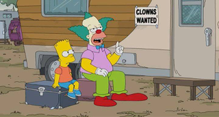 Illustration for article titled The Simpsons has had it with those TV-recapping clowns